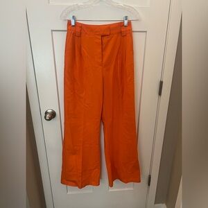 Orange Linen Pants